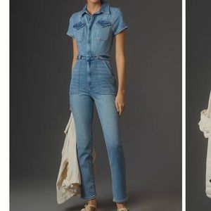 Good American fit for success Jean denim jumper one piece